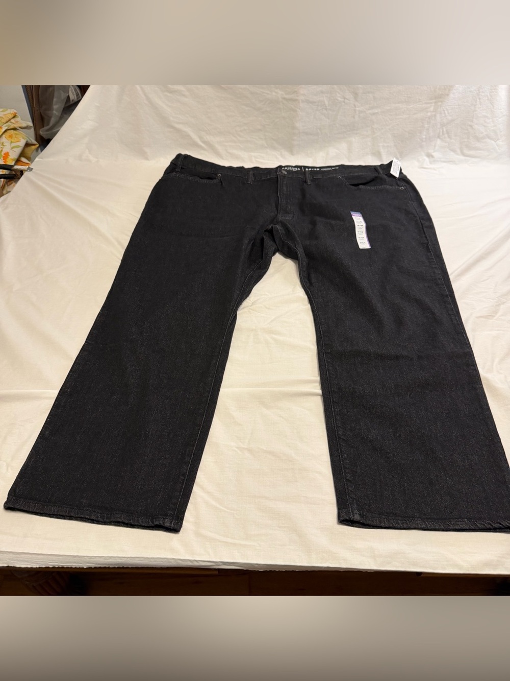 2 Pair  Mens Jeans Size 54x29 athletic taper Straight Leg Black Denim Casual
